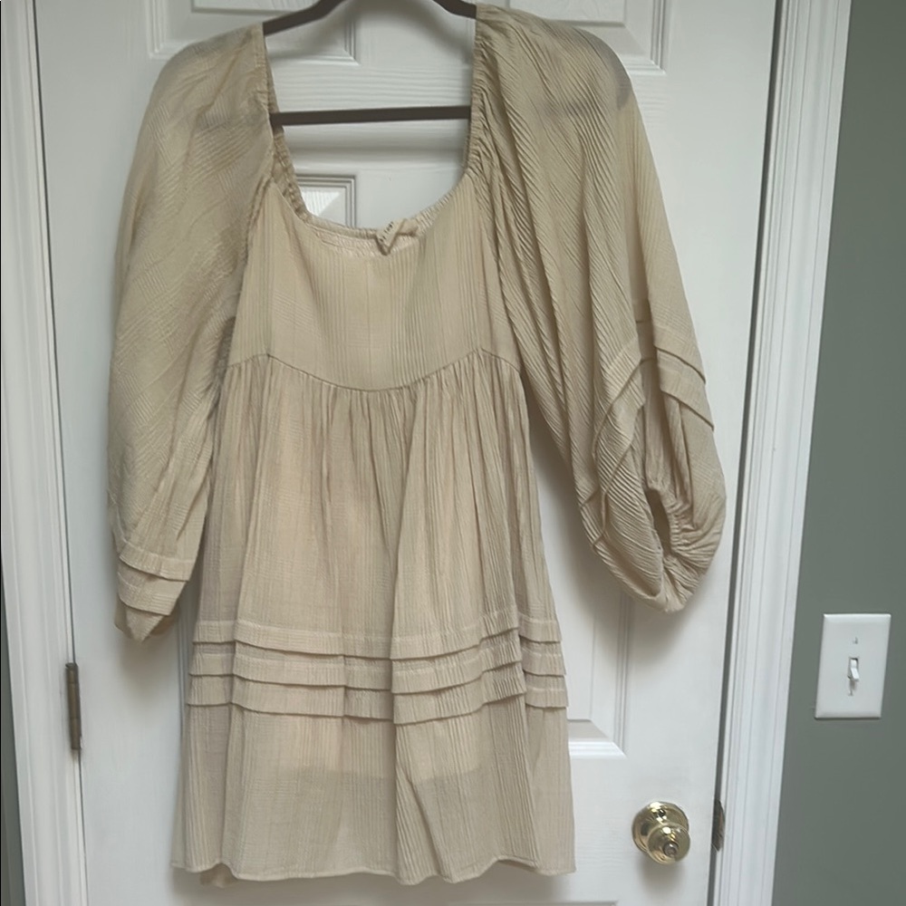 Cream Women's mini dress
